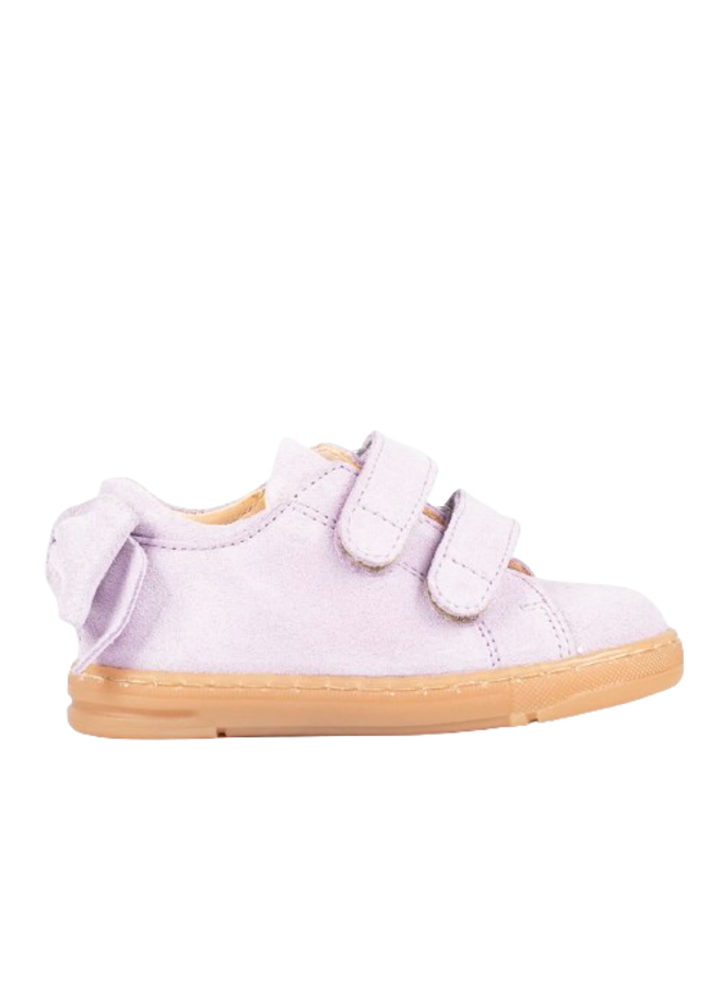 Sneaker With Bow And Velcro Lilac