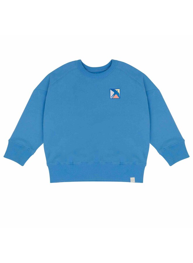 Jenest Sweater Sammy Badge Bright Blue