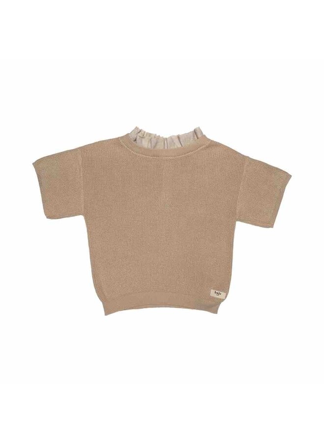 Top Gini SS Knit Sand