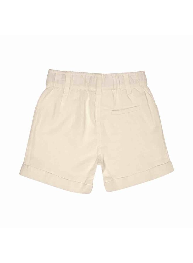 Baje Linen Shorts Mills Off White