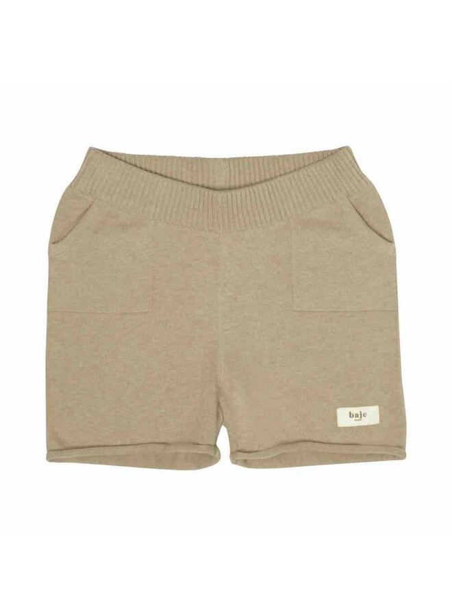 Short Bo Knitted Cashmere Sand