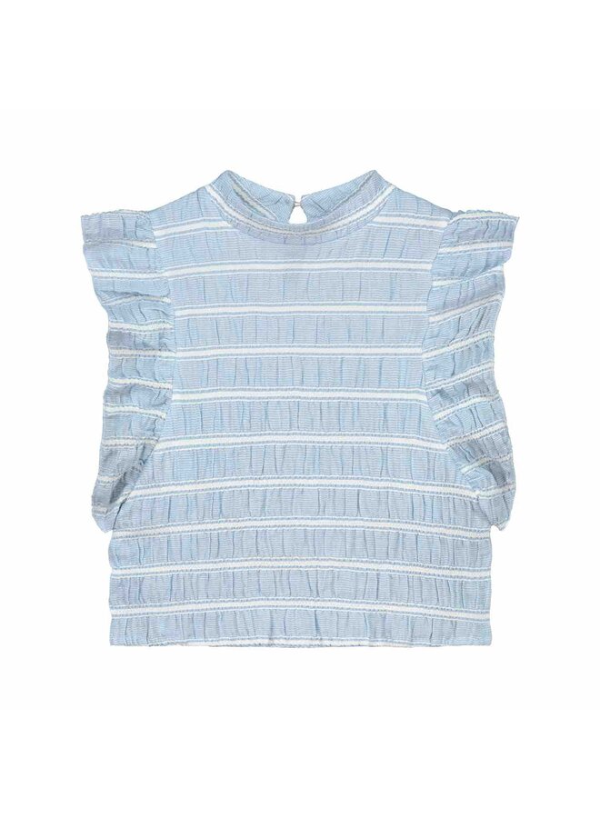 Charlie Petite Top Isa Blue White Stripe