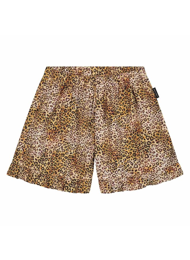 Shorts Leopard Heart Rufous Brown