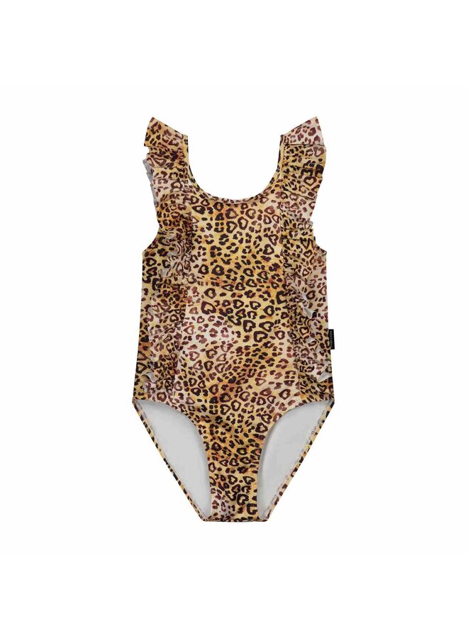 Daily Brat Swimsuit Alison Heart Leopard Rufous Brown