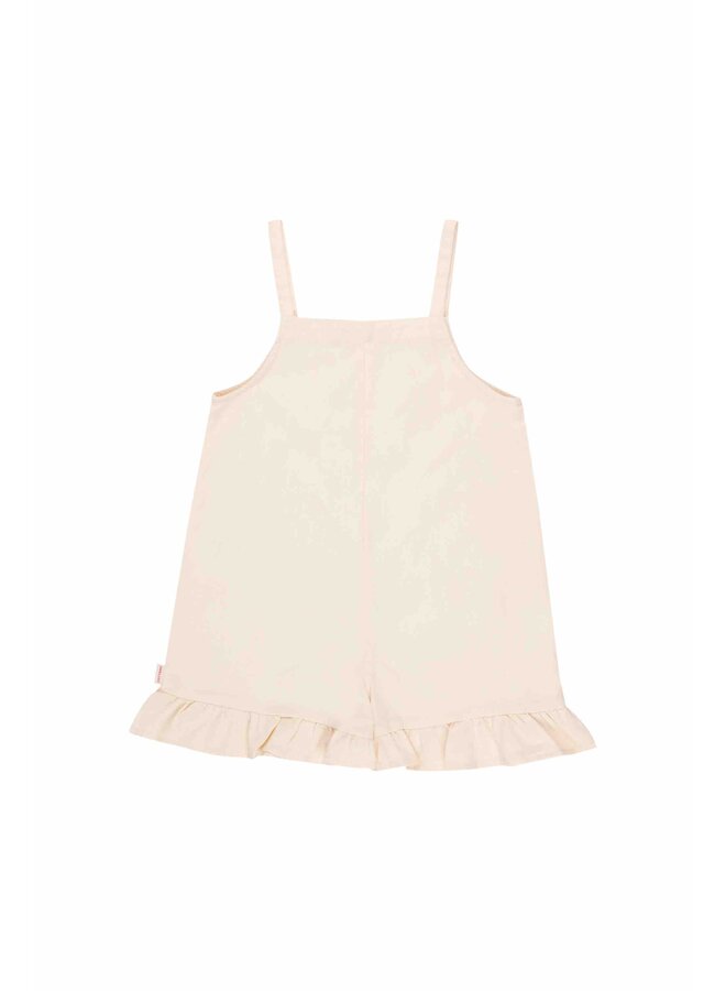 Tiny Cottons Stars Frill Dungaree Light Cream