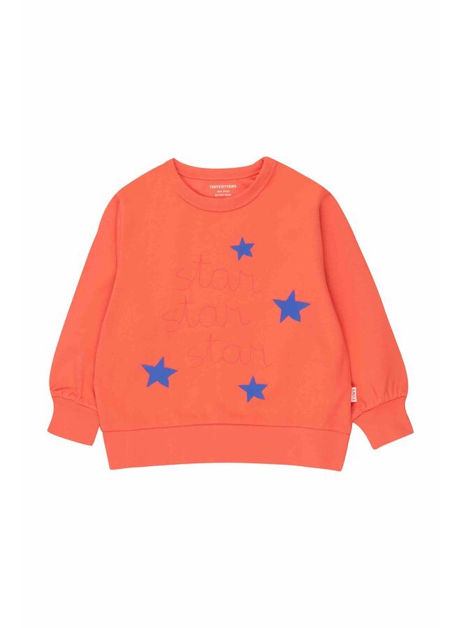 Tiny Cottons Star Sweatshirt Light Red