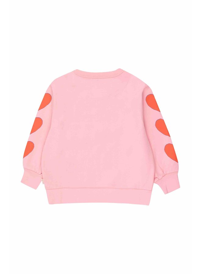 Tiny Cottons Heart Sweatshirt Rose Pink