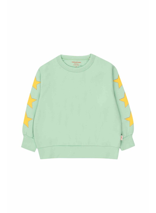 Stars Sweatshirt Light Green