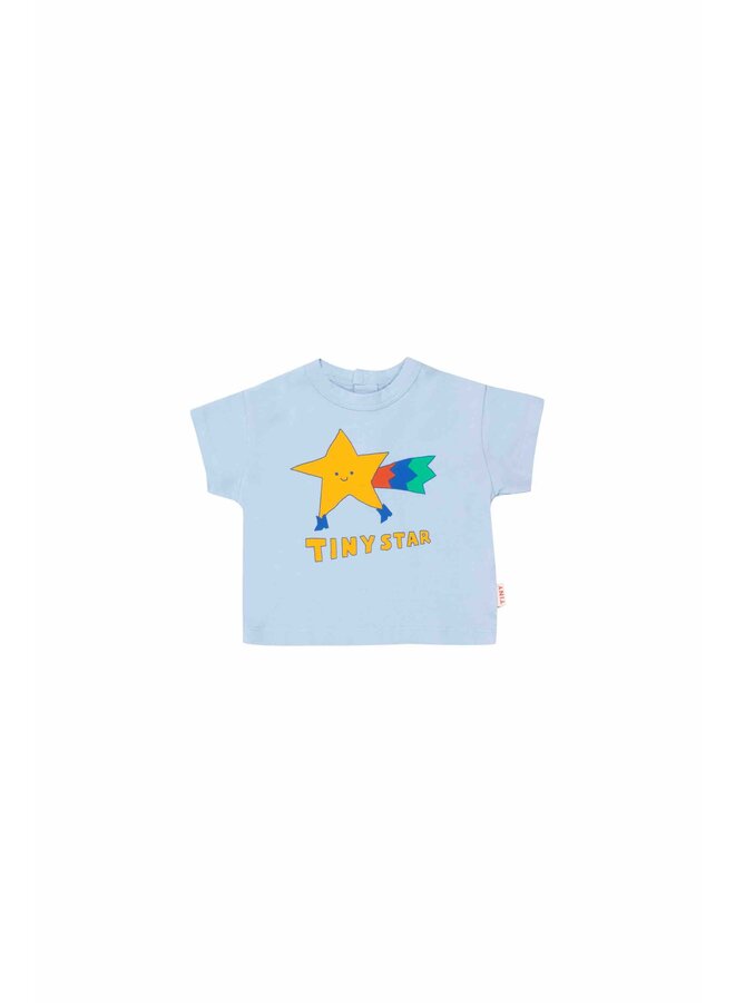 Baby Tee Tiny Star Blue Grey