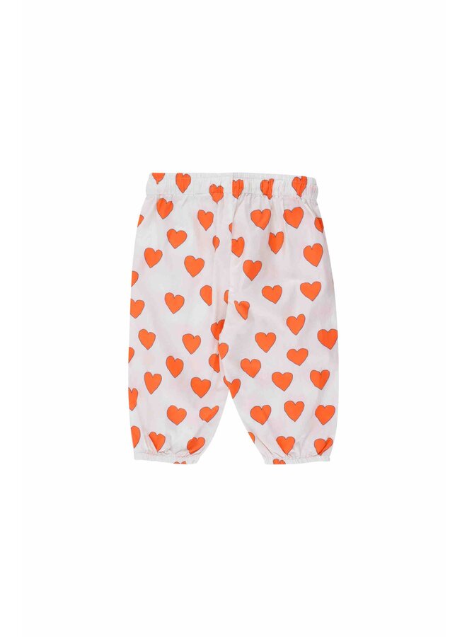 Tiny Cottons Baby Pant Hearts Offwhite