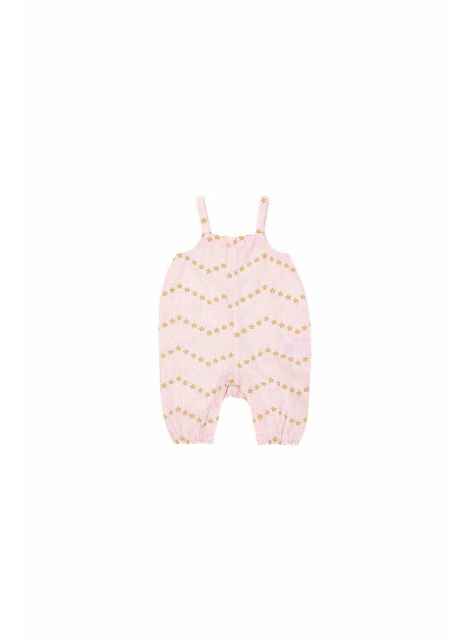 Baby Dungarees Stars Light Pink