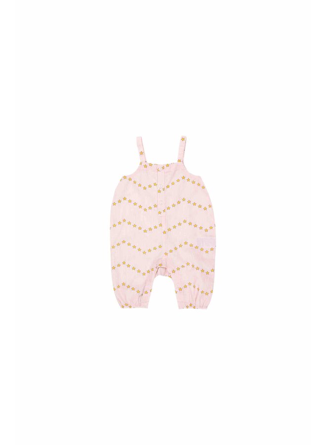 Tiny Cottons Baby Dungarees Stars Light Pink