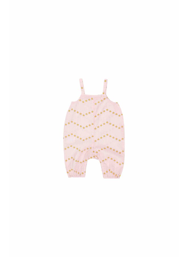 Tiny Cottons Baby Dungarees Stars Light Pink