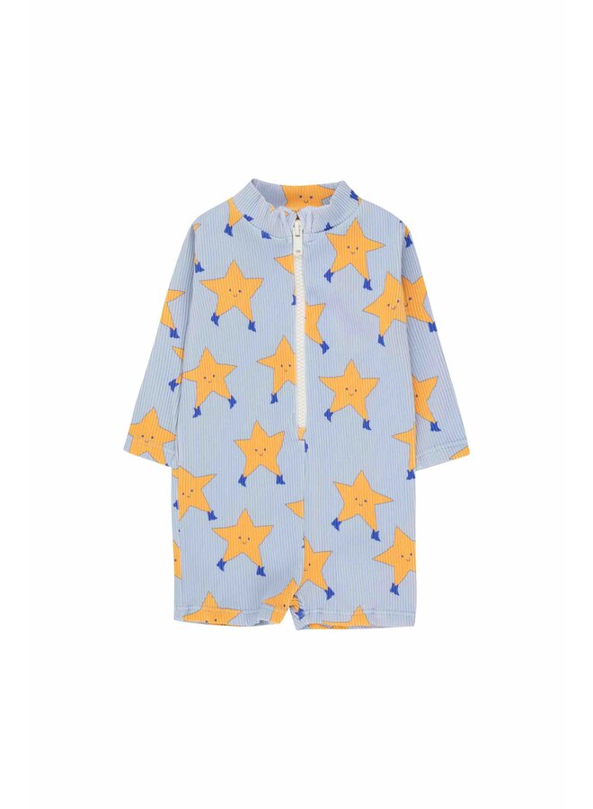 Baby Onepiece Dancing Stars Blue-Gray