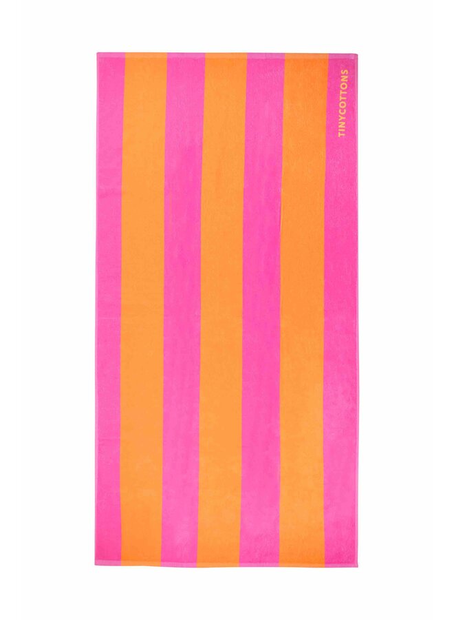 Towel Stripes Marigold/Dark Pink