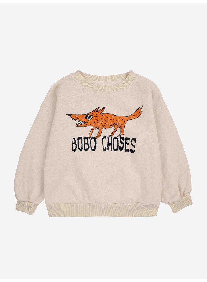 Bobo Choses Sweatshirt The Clever Fox Offwhite