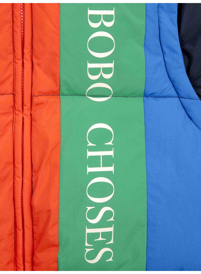 Bobo Choses Padded Anorak Bobo Choses Color Block Multicolor