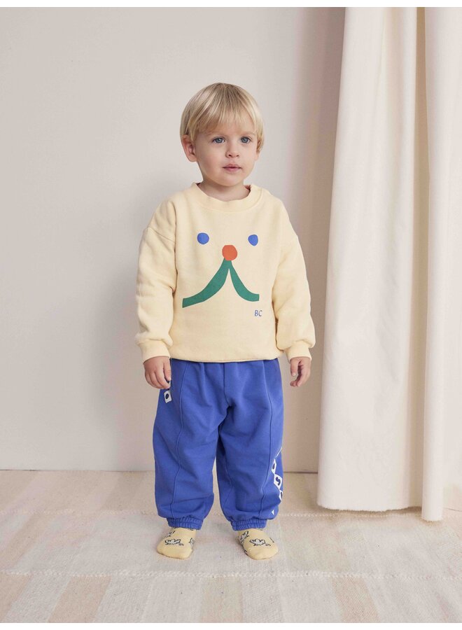 Bobo Choses Sweatshirt Funny Face Light Yellow