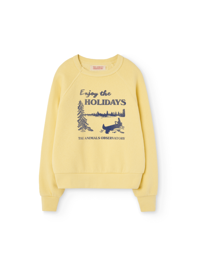 Sweatshirt Shark Soft Yellow