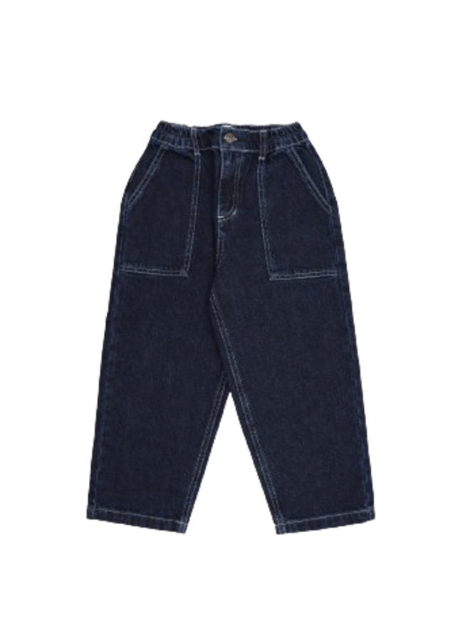 The New Society Neptuno Pant Midnight Blue Denim