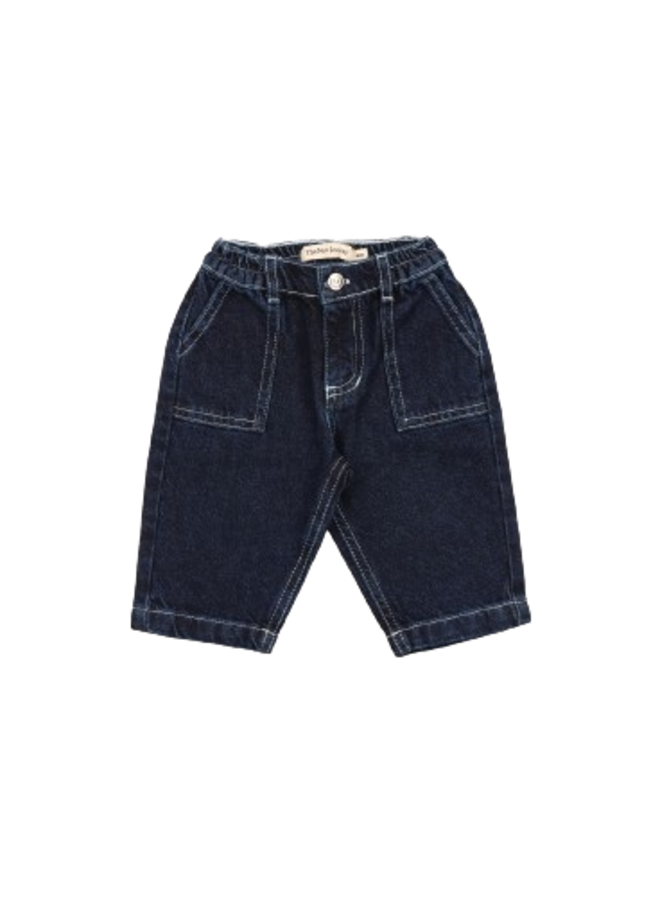 The New Society Neptuno Baby Pant Midnight Blue Denim