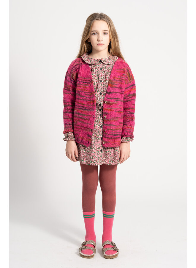 Piupiuchick Peter Pan Collar Blouse Pink Flowers