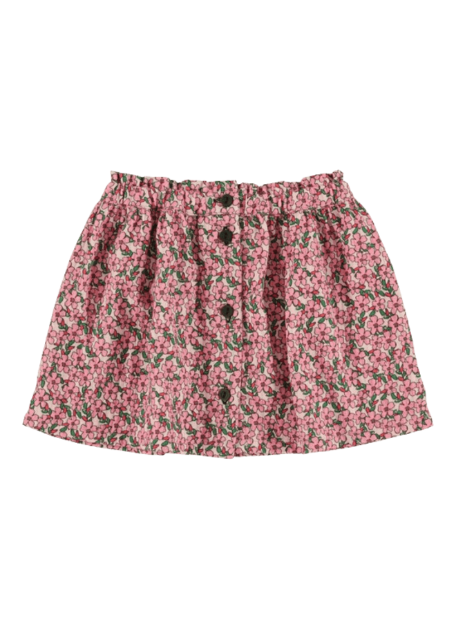 Short Skirt Pink Flowers