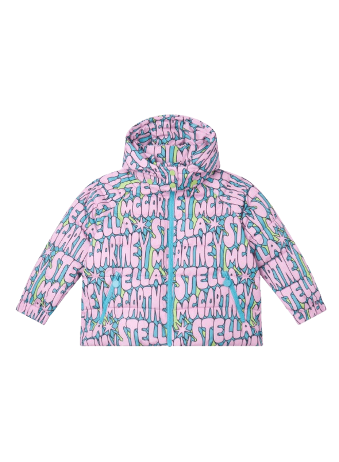 Stella McCartney Puffer Coat Stella Print