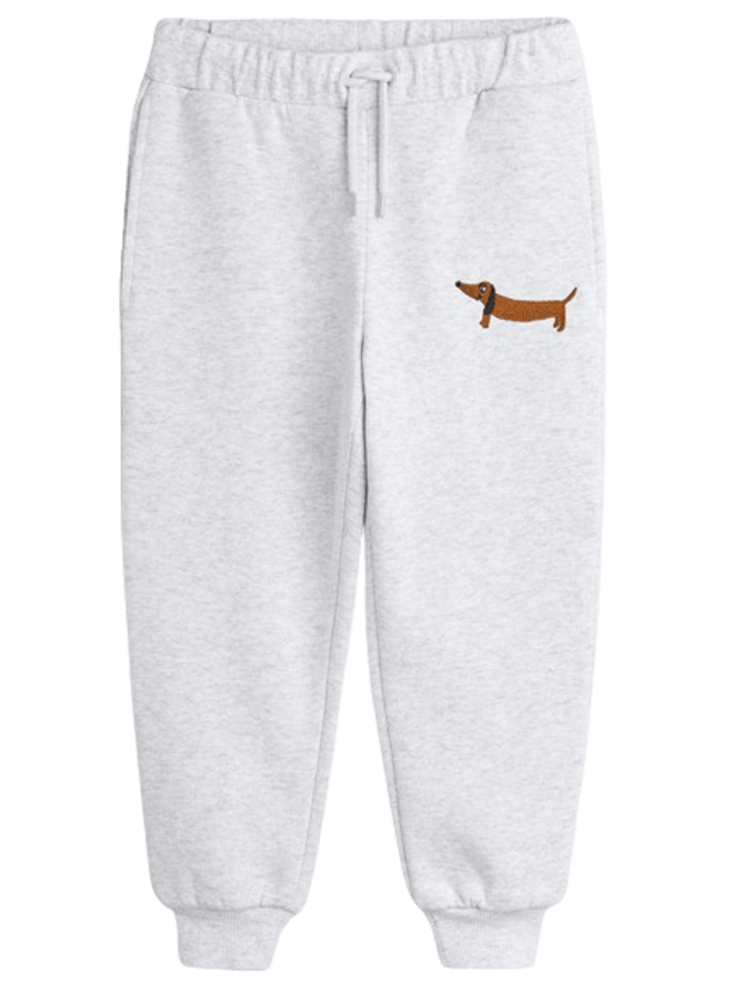 Sweatpants Dog Emb Grey