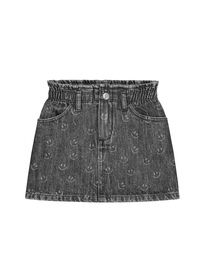 Charlie Petite Jada Smiley Skirt Black