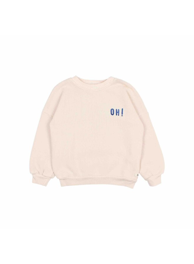 Búho Soft Fleece Sweatshirt Cream Pink