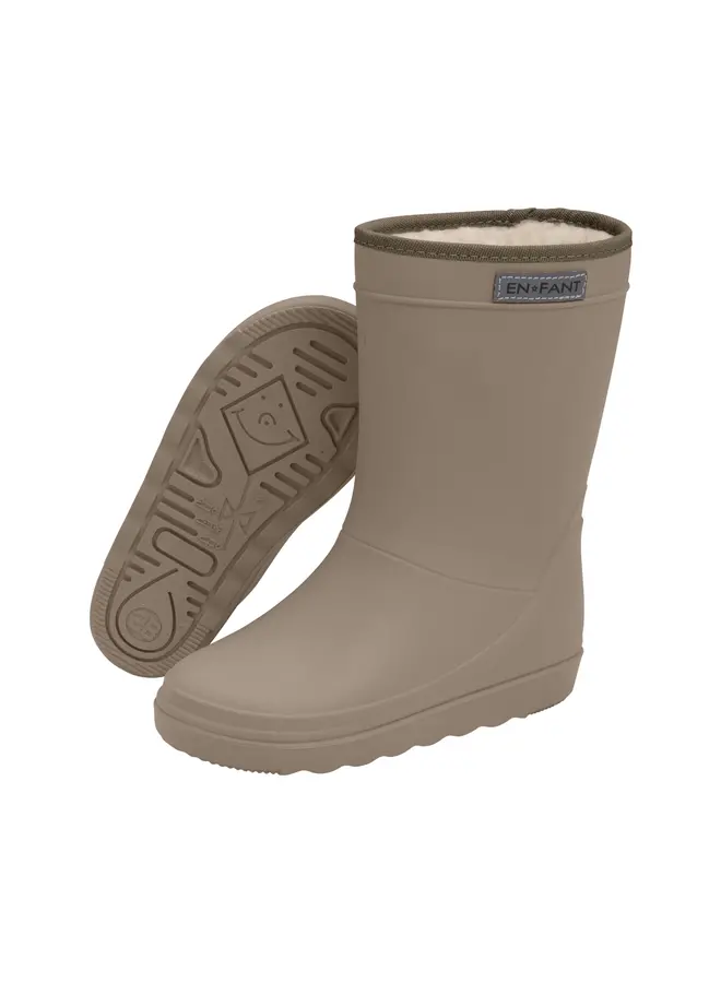 Enfant Thermo Boots Solid - Pine Bark