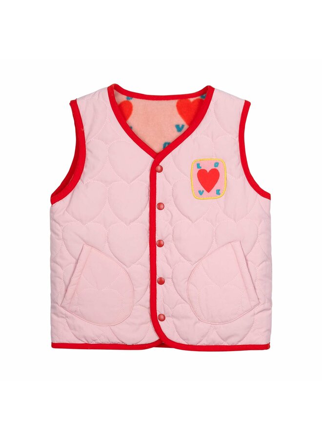 Love Reversible Vest Pink