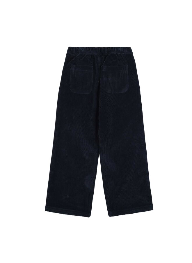 Jelly Mallow Bird Corduroy Pants Navy