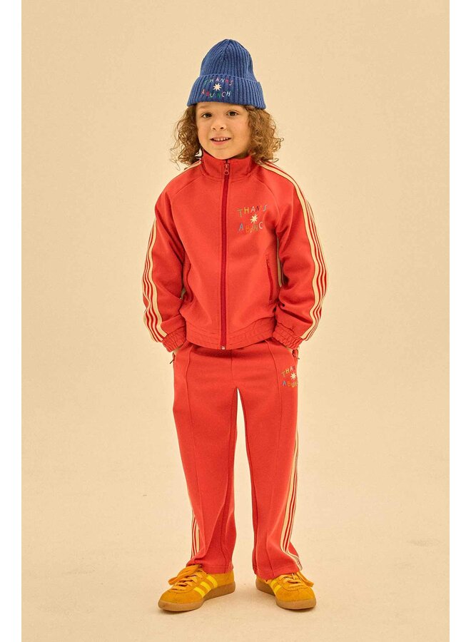 Jelly Mallow Thanks Track Pants Red