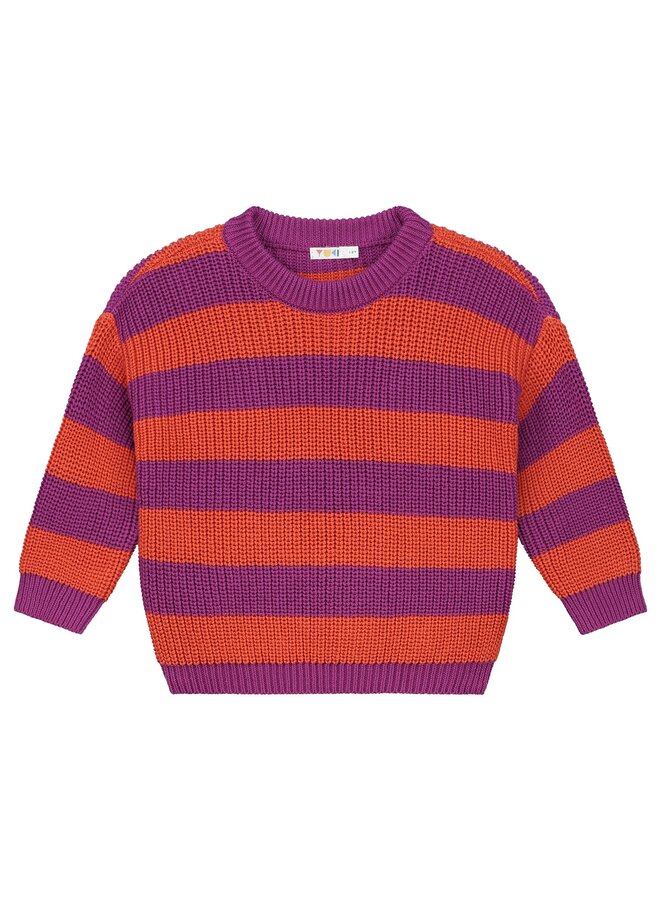 Yuki Stripes Knitted Sweater Lollipop