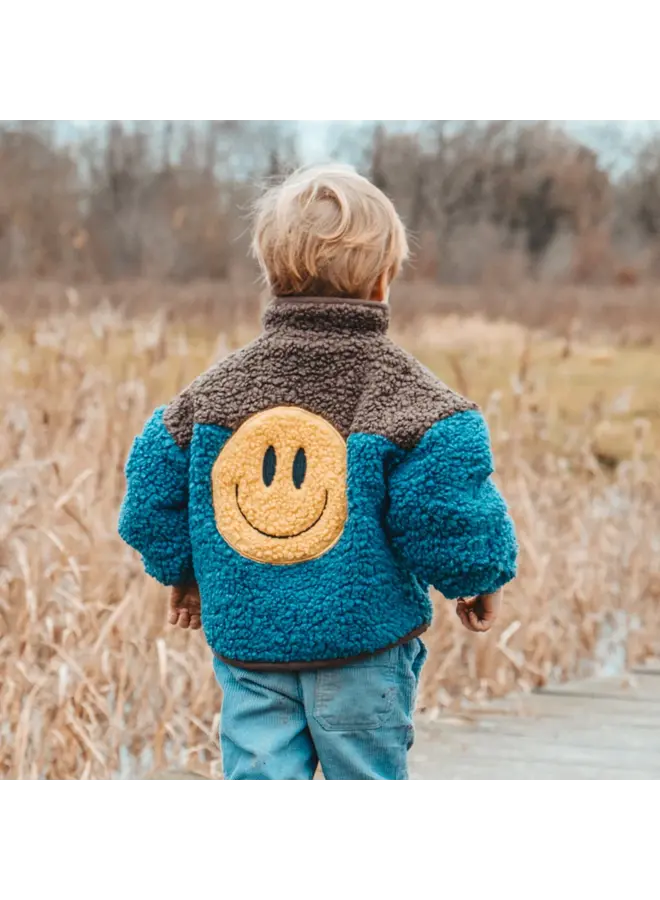 Teddy Smiley Jacket Blue