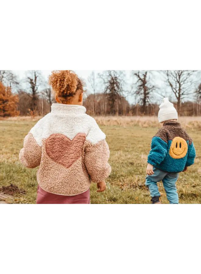 Elle and Rapha Teddy Heart Jacket Cranberry