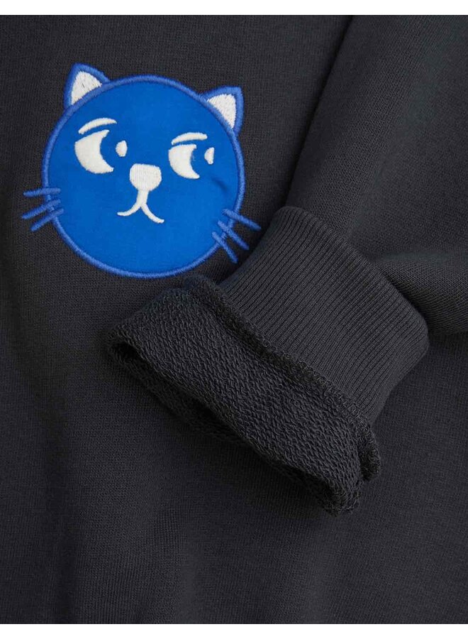 Mini Rodini Cool Cats Application Sweatshirt Black