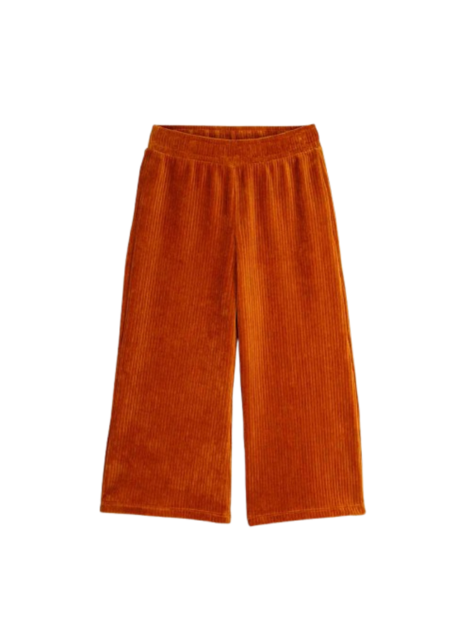 Mini Rodini Cats Corduroy Velour Trousers Brown