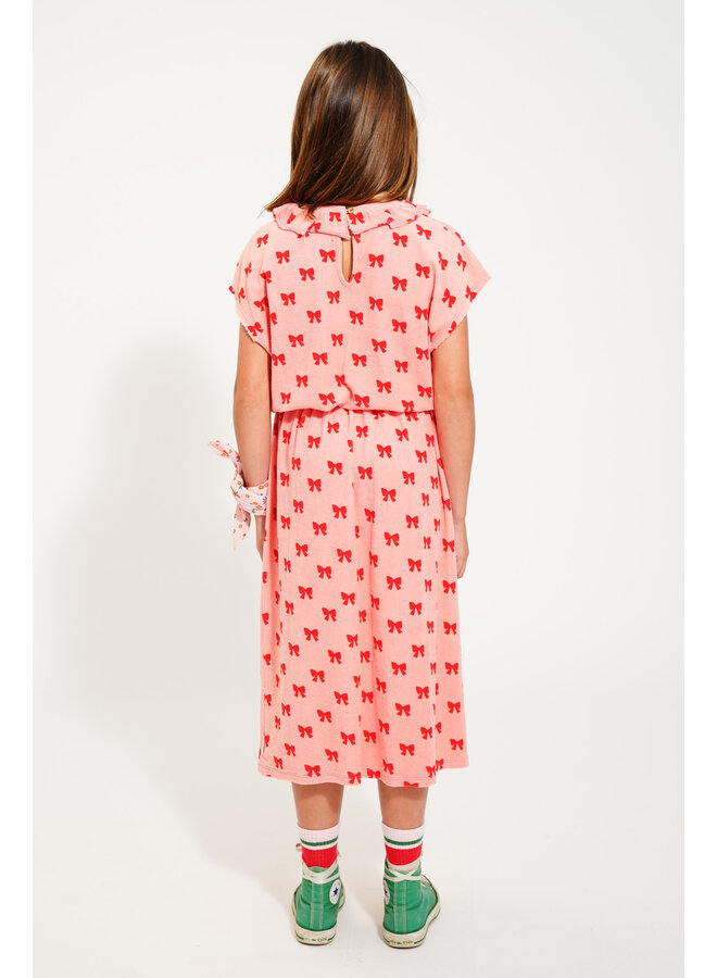Piupiuchick Long Skirt Pink w/ Red Bows