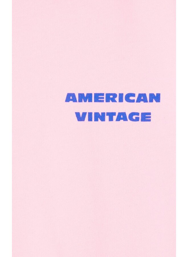 American Vintage T-Shirt Fizvalley Baby Pink Vintage