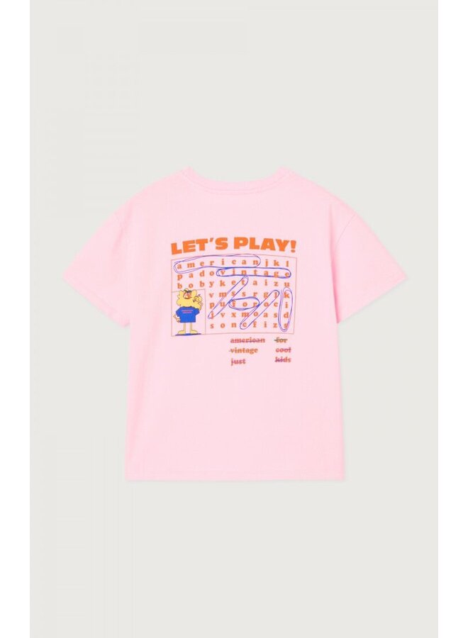 American Vintage T-Shirt Fizvalley Baby Pink Vintage