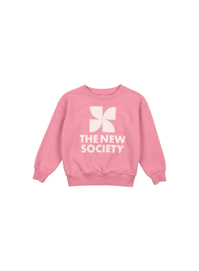 The New Society  Sweatshirt Mykonos Hibiscus