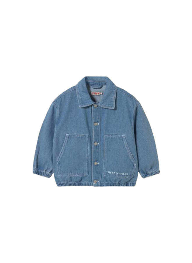 Tiny Cottons Denim Jacket Graphic Light Blue Denim