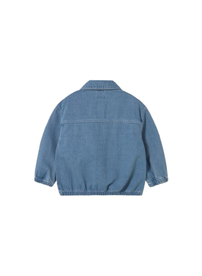 Tiny Cottons Denim Jacket Graphic Light Blue Denim