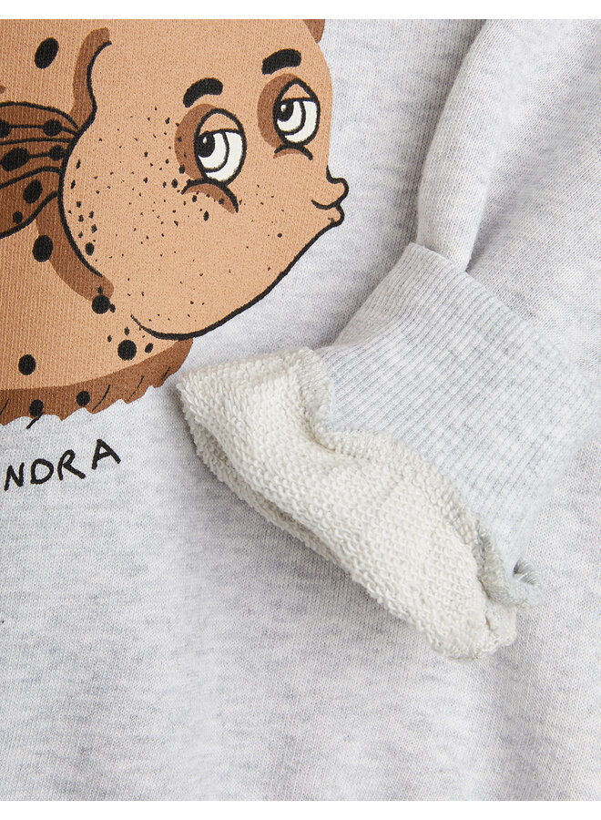 Mini Rodini Sweatshirt Flundra Sp Grey Melange