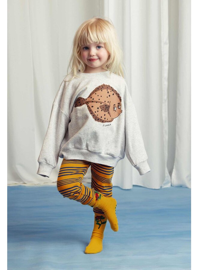 Mini Rodini Sweatshirt Flundra Sp Grey Melange