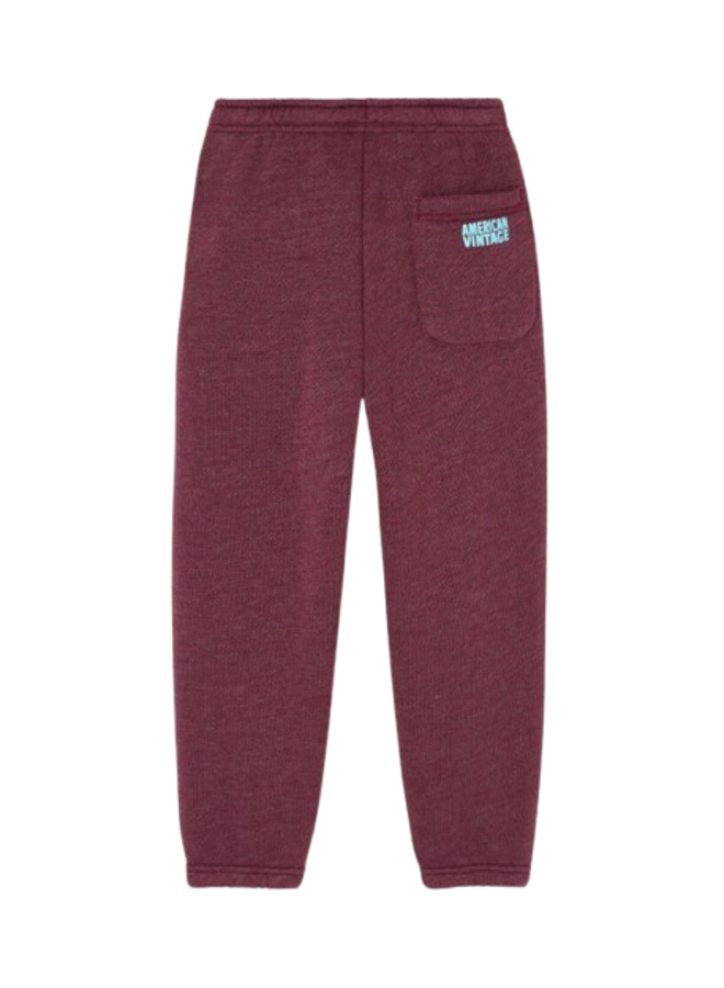 American Vintage Joggings Doven Bordeaux Surteint