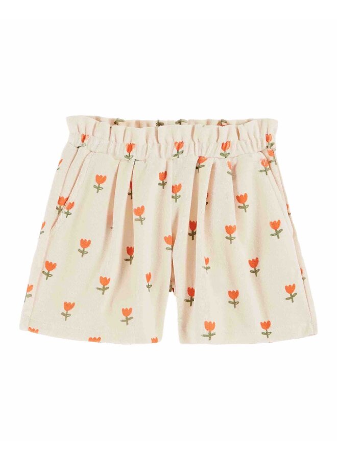 Emile et Ida Short Eponge Grande Tulipe Creme